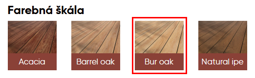 Farba BUR OAK - pre WPC dosky PIONEER - digitálna tlač